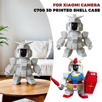 Camera Cover for C700 Model Gundam Shell 3D Printed Modification Surveillance Camera Home Security Decoration