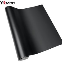 Car Decal Matte Black Big Size Car Vinyl Wrap Films Anti-Scratch Auto Decoration Sticker Cover Air Release Foil Auto Accessories