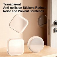 6Pcs Transparent Silicone Door Stopper Bumpers Adhesive Mute Anti-Shock Handle Protector Pad for Home Furniture Door Wall