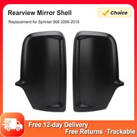 Door Wing Mirror Cover Rearview Mirror Exquisite Texture Abrasion Resistant Resistant for Sprinter 906 2006 To 2018 Material ABS