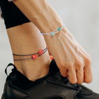 Fashion Bohemia Adjustable Rope Anklets Natural Stone Irregular Stone Beads Bracelet Anklet for Women Men Handmade Jewelry