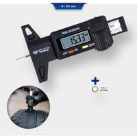 1PC Multi-Purpose Digital Depth Gauge Caliper 0-25mm LCD Tire Tread Gauge Measurer Tool for Car Tire Brake Pad Brake Disc Depth