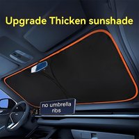 Car sunshade and sun protection panel, upgraded version effectively blocks sunlight, easy to install, practical in summer inside
