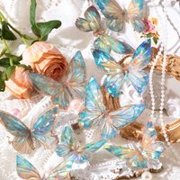 20pcs Butterfly Series Stickers Diy Decorative Stickers Aesthetics Magazine Decoration Handmade Stationery Stickers