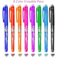 Color Erasable Gel Pens 0.7mm Multi-color Refill Pen for Drawing Writing Gel Ink Rollerball Pen School Stationery Supply