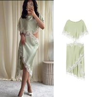 Dress Women's Summer 2026 New Fashion Slim Elegant Women's Lace Dress Chic Summer Holiday Party Long Dress Street