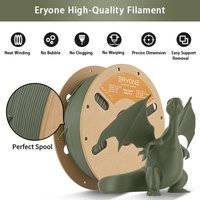 ERYONE 1KG Matte PLA High Speed 3D Filament 1.75mm, Ultra-Fast Printing Speed, Premium Matte Quality 1kg Spool
