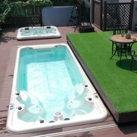 Large Size Elegant Pools Freestanding Acrylic Swimming Pool whirlpool Massage Swimming Pool Heater Hot Tub Outdoor Swim Spa