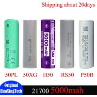 Original 21700 5000mah Battery High Capacity Molicel P50B TP 50XG RS50 Vapcell H50 EVE 50PL High Discharge Power Tabless Cells
