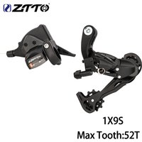ZTTO MTB Bicycle 9 Speed 1x9 System Rear Shifter Derailleur Single Crankset Chainset 9V For M4000 M370 M430 M590 Groupset