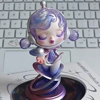 POPMART SKULLPANDA Series FLOWING LIGHT SOUND Figure Blind Box Toys Kawaii Anime Action Figure Surprise Mystery Bag Toy