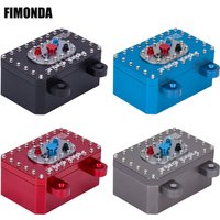 Aluminum Cell Receiver Box/Electric Box/Fuel Tank for 1/10 RC Crawler Car SCX10 PRO Roll Cage RR10 Capra Simulated Fuel Tank
