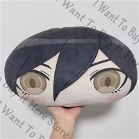 Anime Danganronpa Saihara Shuichi Cosplay Cartoon Fluffy Throw Pillow Cotton Printing Back Cushion Maumet Puppet Dango Fans Gift