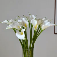 Fleurs artificielles de lys OligCalla, 10 pièces, décoration de la maison, salon, table, fête de mariage, bouquet