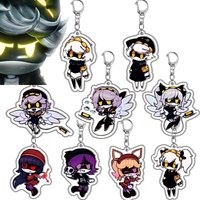 Anime Murder Drones Uzi Doorman N V J Doll Tessa Cosplay Keychain Kawaii Acrylic Keyring Key Chain Bag Accessories Ornament Prop