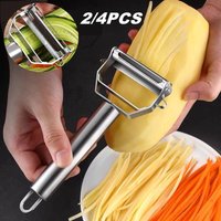 Vegetable Peeler Stainless Steel Melon Planer Double-Head Peeler Household Kitchen Multiple-Function Fruit And Vegetable Peeler