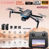 Nowy dron S-X1 MAX z GPS, profesjonalną kamerą 4K HD, 3-osiowym stabilizatorem, bezszczotkowym silnikiem, systemem optycznego śledzenia, 2 akumulatorami, transmisją obrazu 5G, zdalnym sterowaniem FPV