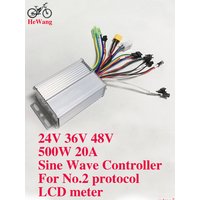 AliExpress NONE 24V 36V 48V 20A E-Scooter Brushless Motor Controller Three-mode Sine Wave 350W 500W for KUGOO M4 E-Bicycle No. 2 Protocol Meter
