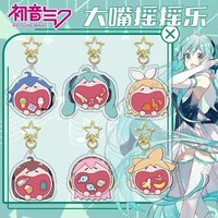 Hatsune Miku Acrylic Keychain Cute Cartoon High-Value Anime Pendant Suitable for Backpack Car Decoration Collection Friends Gift