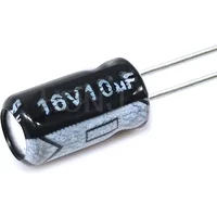 50PCS10uF 16V 10MFD 16Volt 4*7mm Aluminum Electrolytic Capacitor Radial 10mf16v 10uf16v 16v10mf 16v10uf ±20%