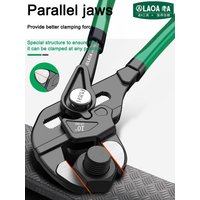 LAOA Clamp Type Wrench Pipe Pliers Parallel Clamping Mouth Multi-Purpose 7" 10" Adjustable Wrench Manual Clamping Household Tool