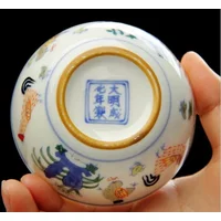 Ming dynasty replica chicken color bucket cylinder cup archaize half hand-painted jingdezhen kung fu tea cups sample tea cup