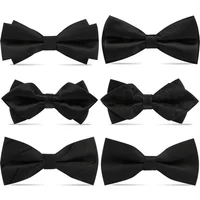 1PCS Bow Ties for Men Wedding Bowtie Black Neck Tie Adjustable Bowknot Classic Butterfly Cravat Adult Double Tie Business Gift