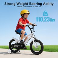 14 Inch Children's Bicycle for Children from 3-6 Years Children's Bicycle with Stabilisers Height Adjustable Beginners Bicycle