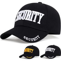 Unisex SECURITY Embroidery Baseball Caps Spring and Autumn Outdoor Adjustable Casual Hats Sunscreen Hat
