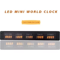 The securities market and securities firms use a 5-time zone clock/desktop world clock digital clock