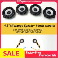 Auto Mitteltöner Subwoofer, Autolautsprecher, Mittelklasse-Türlautsprecher Hochtöner für BMW G20 G22 G30 G01 G02 G05 G32 G12 G06