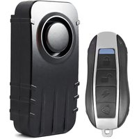 Wireless Vibration Bike Alarm Anti-Theft Door & Window Alarm with Remote Control 110dB Loud Security Alarm for Home And Bicycle