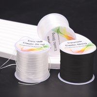1/2pcs Transparent Elastic Bracelet String Cord For Jewelry Making Black White And Bracelet Necklace Making,For Sewing Thread