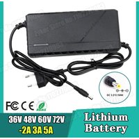 Ładowarka 36V 48V 60V 72V 2A 3A 5A Akumulator litowy 42 54.6 67.2 84V 10 13 16 20S DC EU Inteligentne inteligentne szybkie ładowanie