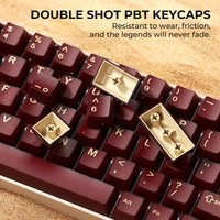 XVX 121 Keys Red Jade Keycap PBT PC Double Shot Cherry Profile Key cap for Cherry MX Switches Mechanical Gamer Keyboard