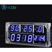 Voice Digital Clock Electronic DIY Kit Large Screen Time Temperature Display Perpetual Calendar Electronic Components