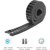 Cable Drag Chain Wire Carrier 10x30mm Internal Size 1m Length with End Connector for CNC Wire Drag Chain