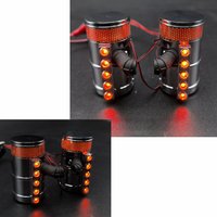 Filtre à air en métal LED avec lumières, modèle de purificateur d'air pour camions RC Tamiya King Hauler Grand Hauler 1/14 56301 56344, pièces de voiture, jouets