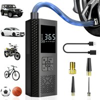 AliExpress NONE Electric Car Air Pump Portable Tire Inflator Wireless Air Injector LCD Display Air Compressor for Car Motorcycle Bike Tyre Ball