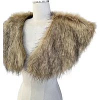 Medieval Faux Fur Collar Cape Unisex Shoulder Wrap for Pirate, Hunter, Viking Costumes | Halloween Cosplay Accessory