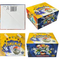 Pokémon Base Set Booster Box Pack TCG 1st Edition Proxy Game Cards 1Box 36 Packs Jungle Fossil Sealed packaging Collecting gifts