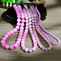 Bohemian Natural Stone Purple Lithium 6-12mm Round Beads Choker Women's Fashion Design Holiday Handmade Jewelry