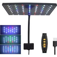 Aquarium LED Light Full Spectrum Aquatic Plant Grow Lamp Fish Tank Adjustable Brightness Dimmable Timed 360° Rotatable Light New