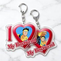 Hot Invincible Superhero Boyfriend Keychain for Accessories Cartoon Omniman Omni Man Atom Eve Keyring Jewelry Friends Fans Gifts