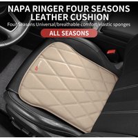Genuine Leather Car Front Seat Cushion Anti-slip Breathable Car Seat Cushion Protective Cover For Ford Focus ST STLINE Fiesta