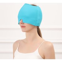 Women Men Worker Head Massager Cap Gel Hot Cold Therapy Headache Migraine Relief Cap Stress Pressure Pain Relief Massage Hat