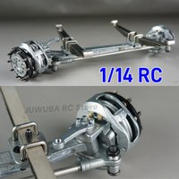 SCALECLUB RC 1/14 Unpower Front Axle Metal Unpowered Brake Caliper WDLQQ-TY-1 For Tamiya LESU 1 14 Truck RC Parts Accessories