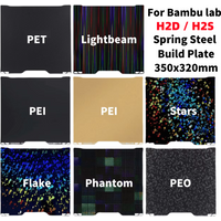 For Bambu Lab H2d H2s Bed Double Sided Bambulab Smooth Build Plate 350x320 Hiqh Quality For Bambu Lab H2D Accessories Spare Part