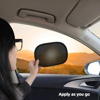 2PCS Car Sun Shade Side Window, Electrostatic Film No Residue, Mini Sun Visor for Summer