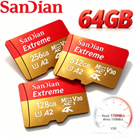 128GB 64GB Micro TF SD Szybka Karta Pamięci Najwyższej Jakości 256GB 512GB Karta SD UHS-I U3 V30 2026 Nowa 32GB Karta Pamięci Gorąca Wyprzedaż Szybka Karta Pamięci